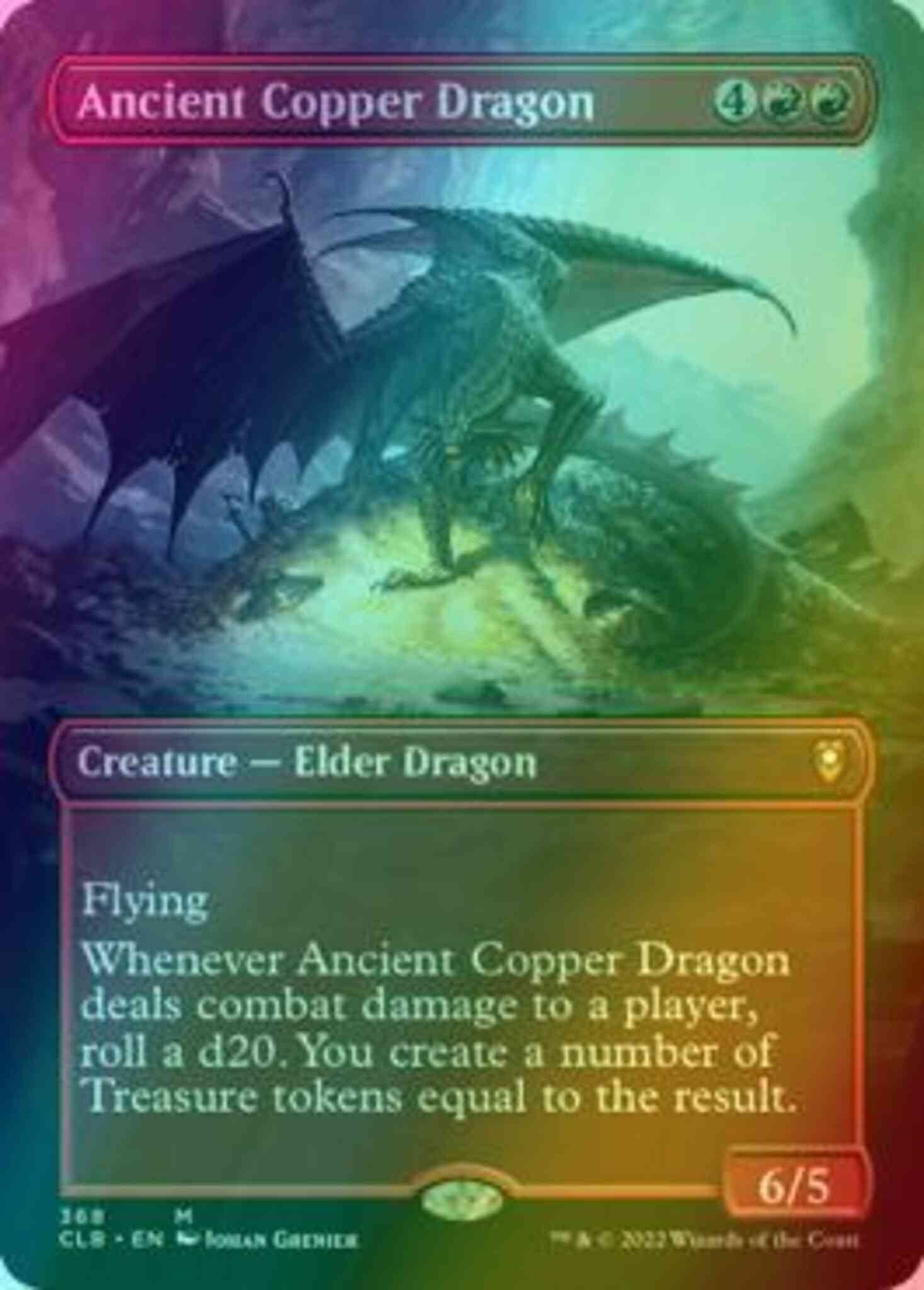 Ancient Copper Dragon [368] [Borderless] [Commander Legends: Battle for Baldur's Gate] [Foil]