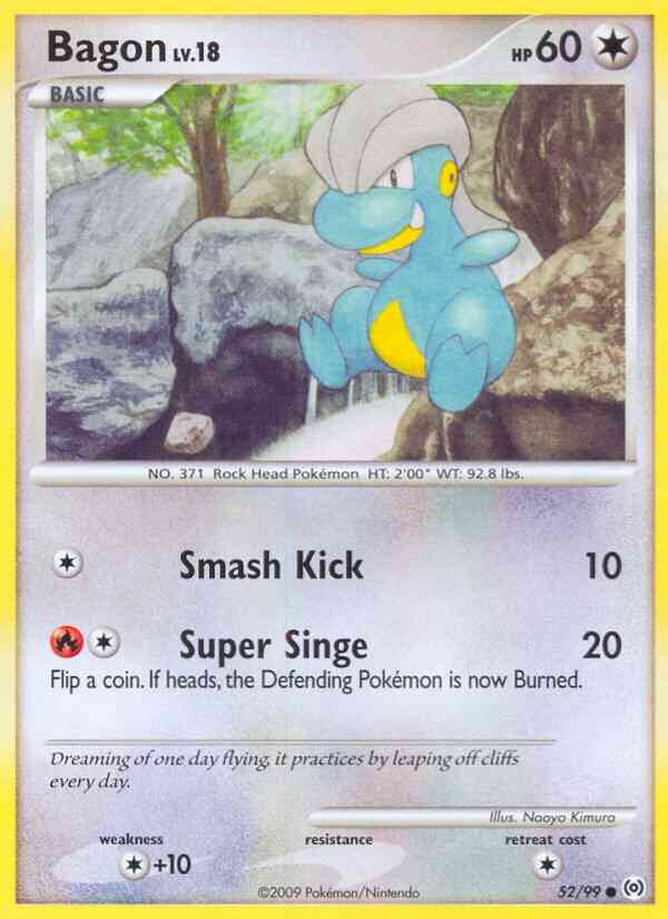 Bagon - 52/99 - Common [pl4-52] [Reverse Holo]