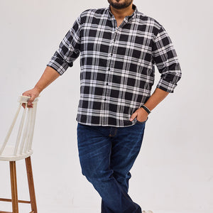Black Checks Regular Fit Shirt