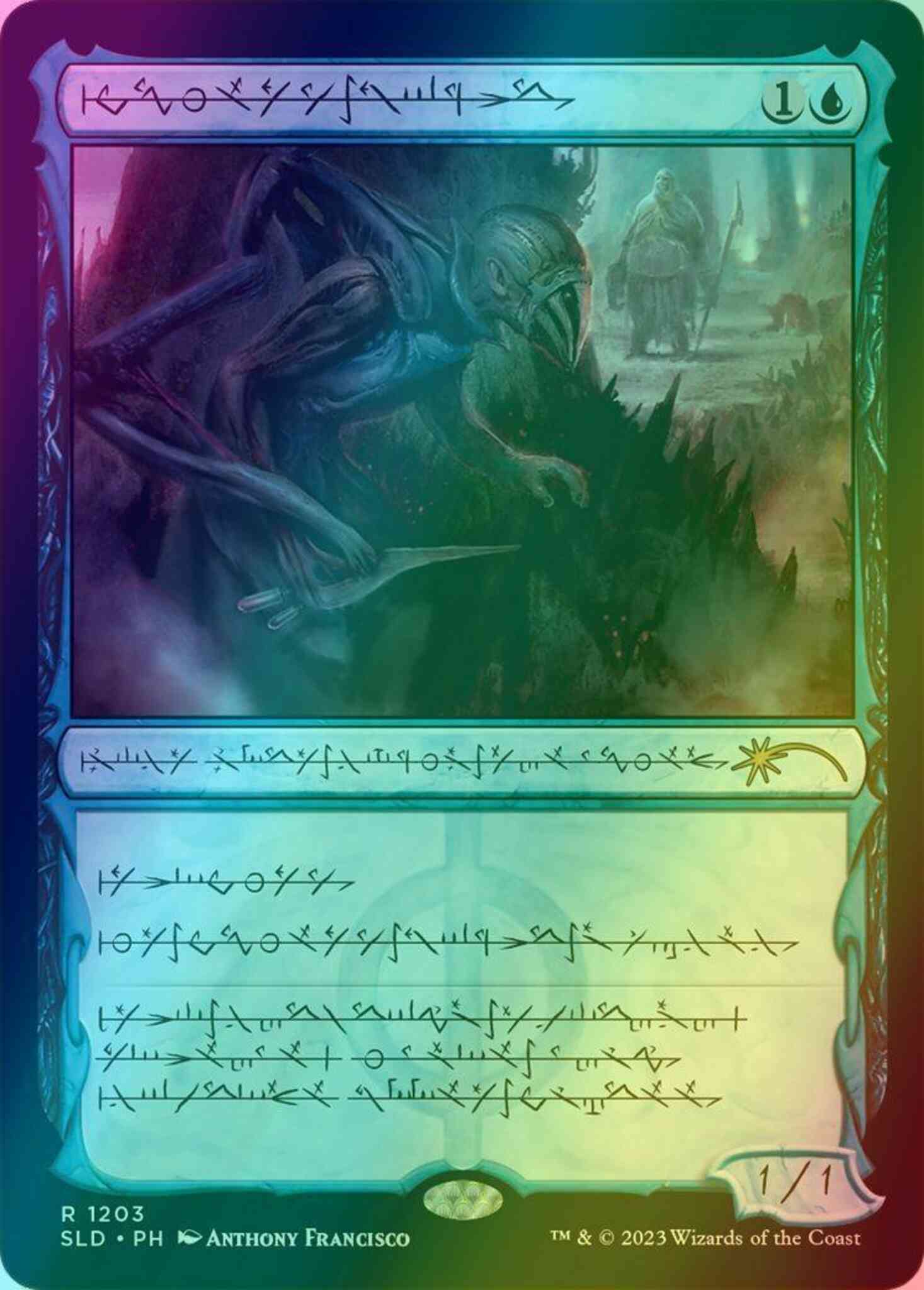 Blighted Agent - Phyrexian [1203] [Phyrexian Showcase] [Phrexian Faves] [Secret Lair Drop] [Foil]