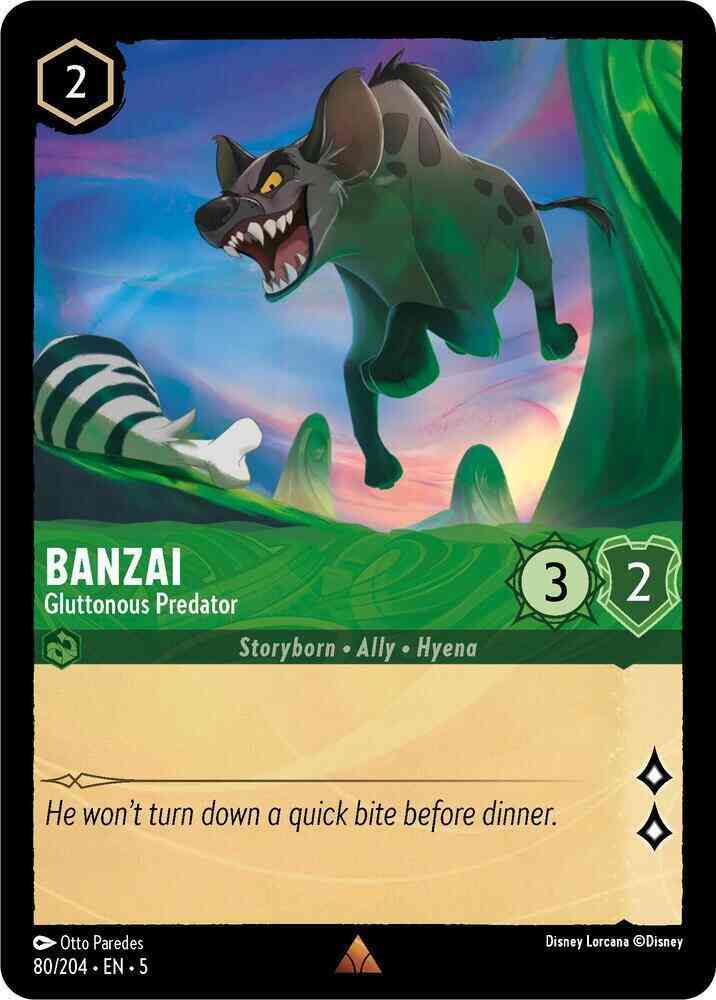 Banzai - Gluttonous Predator - 80/204 [Shimmering Skies] [Non-Foil]