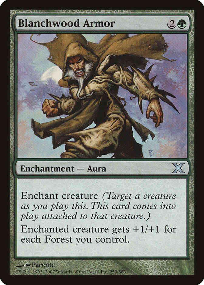 Blanchwood Armor [253] [Tenth Edition] [Non-Foil]