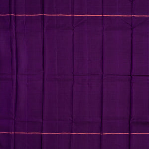 Hot Pink Handloom Kanchipuram Silk Saree With Checks