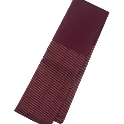 Maroon Handloom Kanchipuram Silk Saree With Stripes