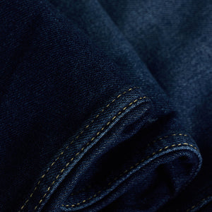 Navy Distressed Baggy Fit Jeans