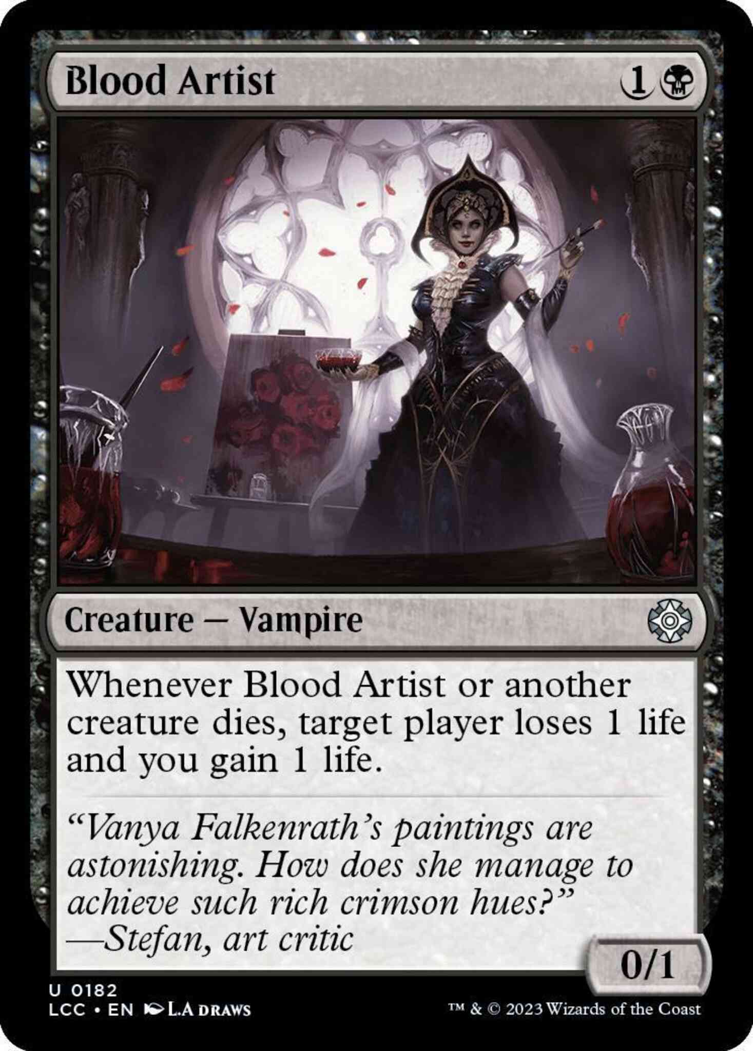 Blood Artist [182] [The Lost Caverns of Ixalan: Commander] [Non-Foil]