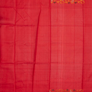Orange Handloom Uppada Silk Saree With Droplet Zari Buttas