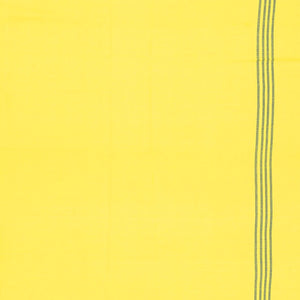 Yellow Handloom Bhujodi Cotton Saree With Buttas