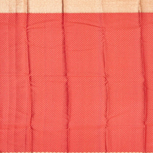 Oil Mustard Handloom Kanchipuram Silk Saree With Small Motifs Stripes