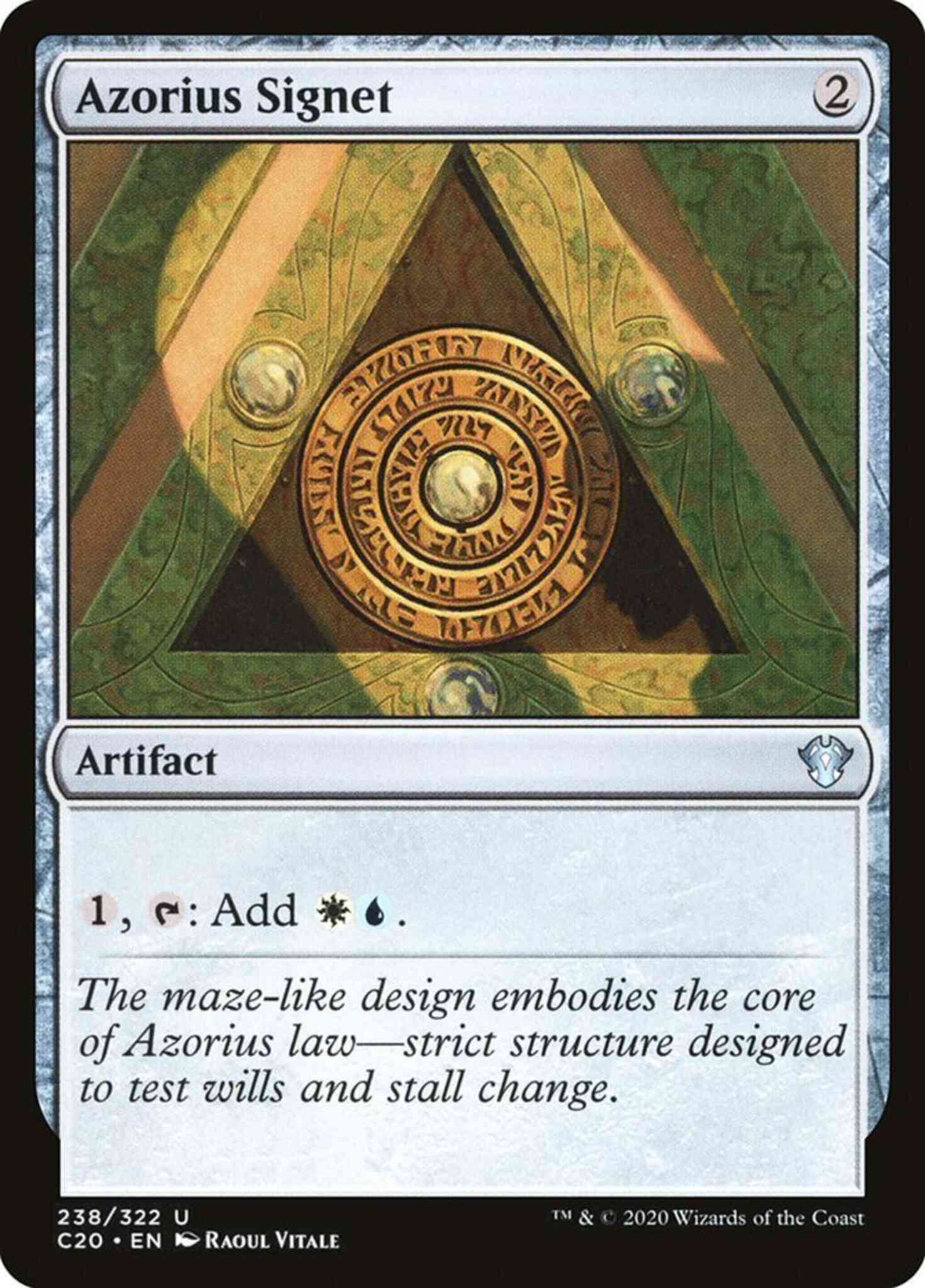Azorius Signet [238] [Commander 2020] [Non-Foil]