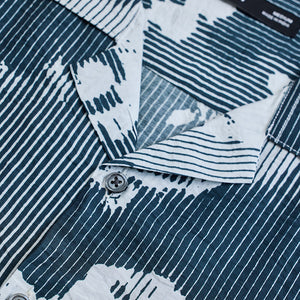 Teal Abstract Box Fit Shirt