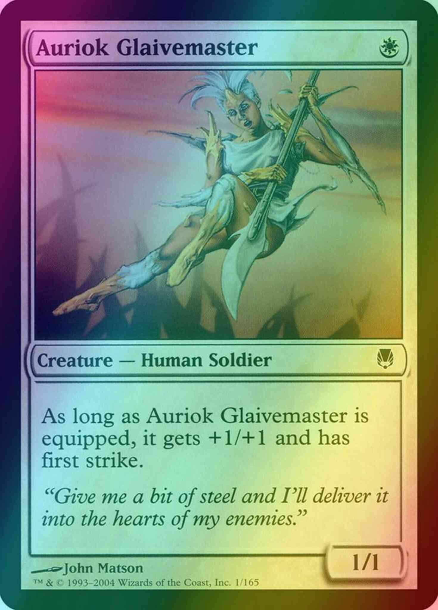 Auriok Glaivemaster [1] [Darksteel] [Foil]