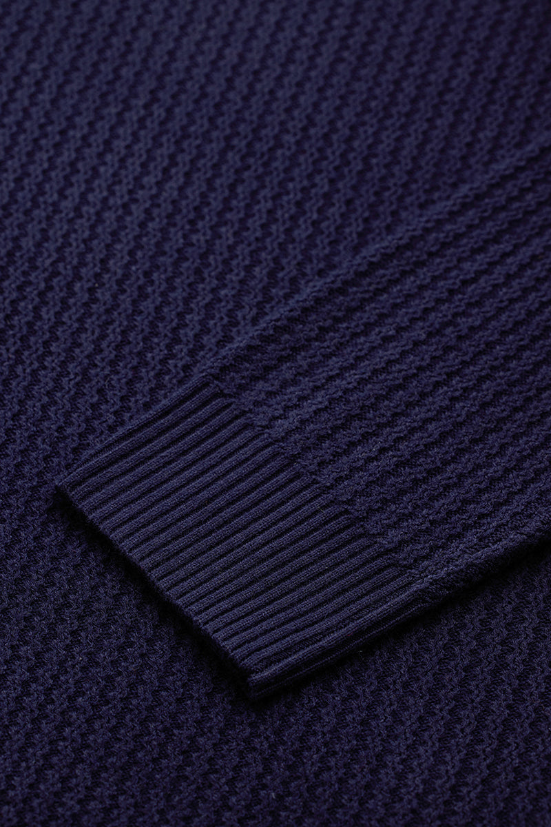 Navy Knitted Sweater