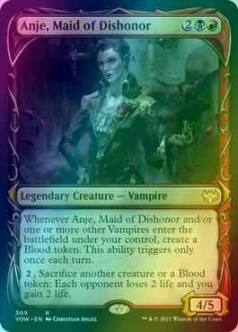 Anje, Maid of Dishonor [309] [Fang Frame Showcase] [Innistrad: Crimson Vow] [Foil]