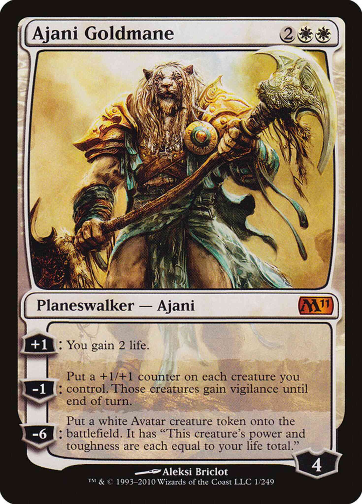 Ajani Goldmane [Magic 2011] [Non-Foil]