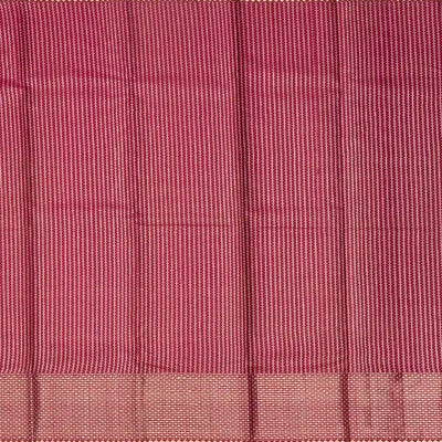 Mango Yellow Handloom Kanchipuram Silk Saree With Meena Floral Motifs