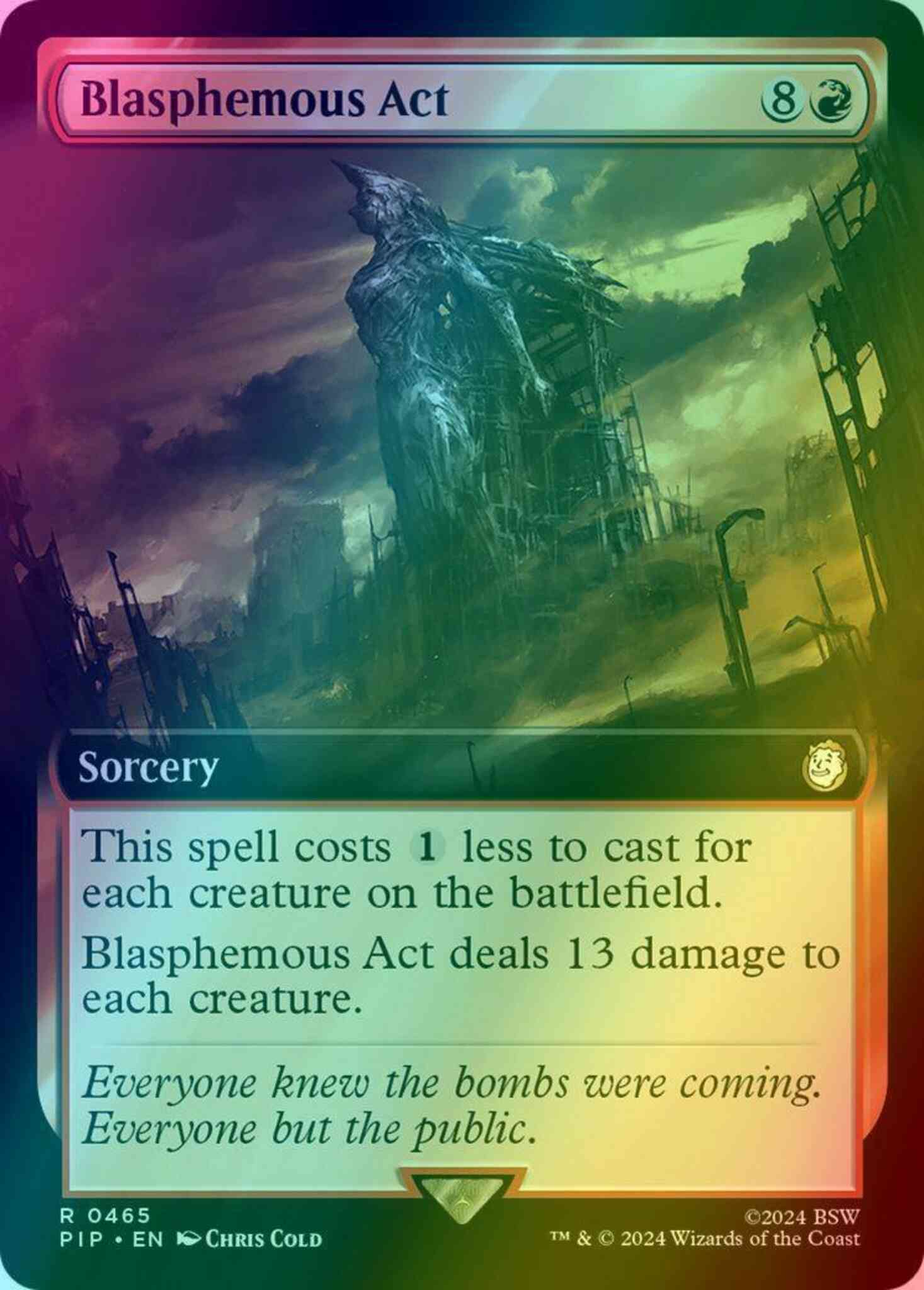 Blasphemous Act [465] [Extended Art] [Fallout] [Foil]