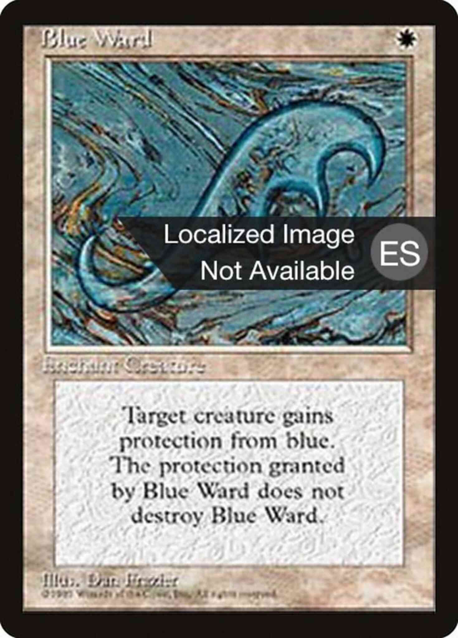 Blue Ward - Portuguese [10] [Fourth Edition Black Border: Portuguese] [Non-Foil]