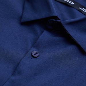 Navy Slim Fit Stretch Shirt