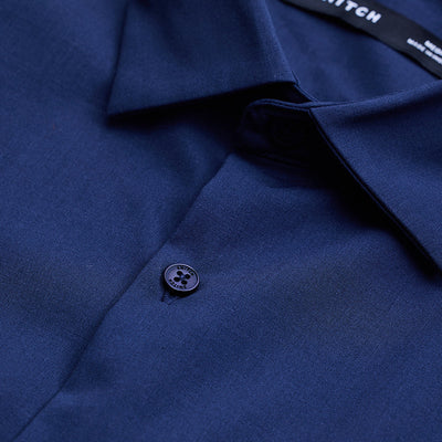 Navy Slim Fit Stretch Shirt