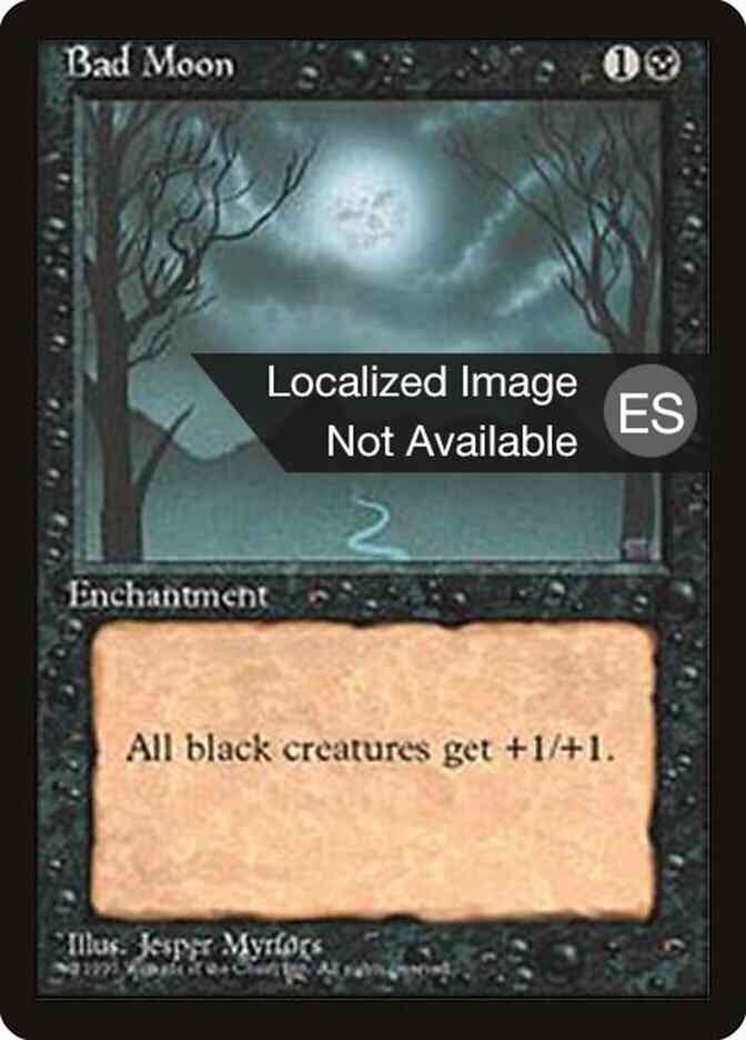 Bad Moon - Japanese [120] [Fourth Edition Black Border: Japanese] [Non-Foil]