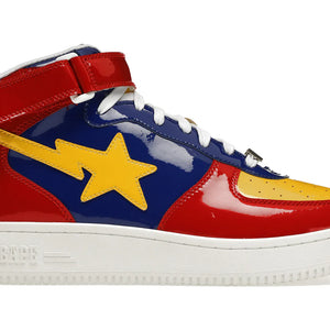 A Bathing Ape Bape Sta Mid Red Yellow Blue (2020)