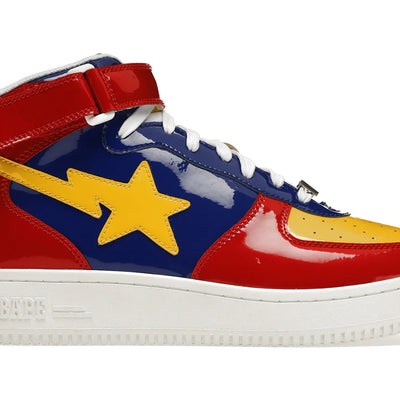 A Bathing Ape Bape Sta Mid Red Yellow Blue (2020)