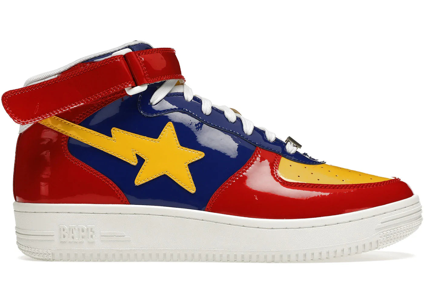 A Bathing Ape Bape Sta Mid Red Yellow Blue (2020)