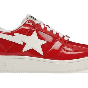 A Bathing Ape Bape Sta Low Patent Red