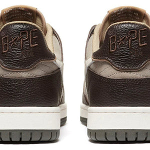 A Bathing Ape Bape SK8 Sta Brown Ivory