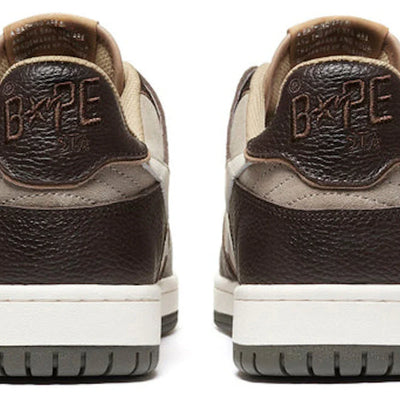 A Bathing Ape Bape SK8 Sta Brown Ivory