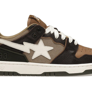 A Bathing Ape Bape SK8 Sta Brown Ivory