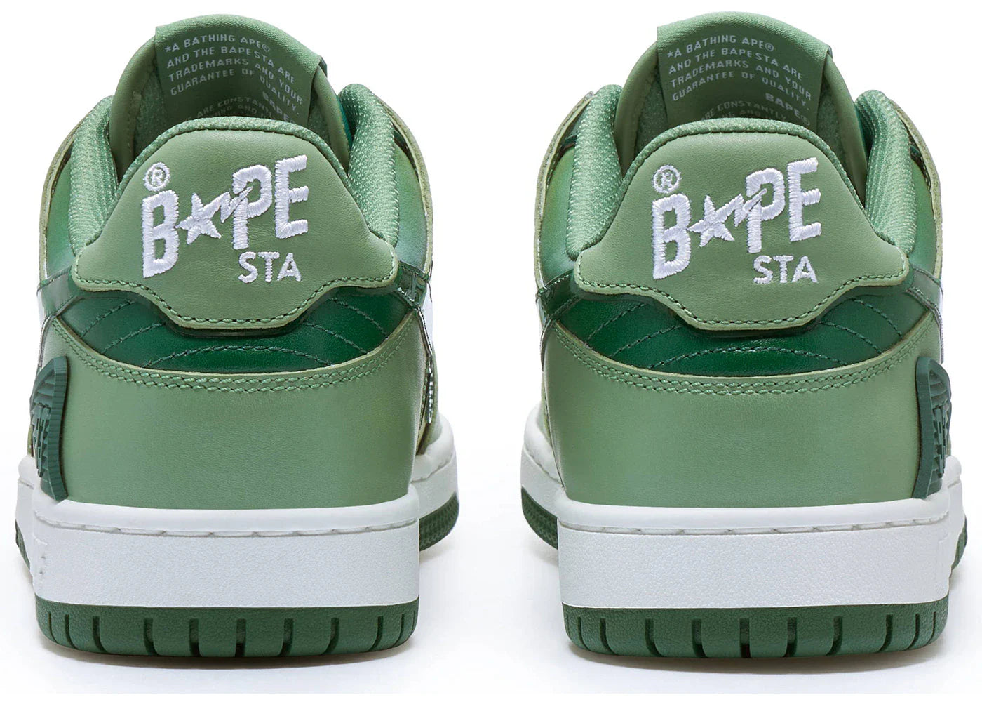 A Bathing Ape Bape SK8 Sta Green Gradation