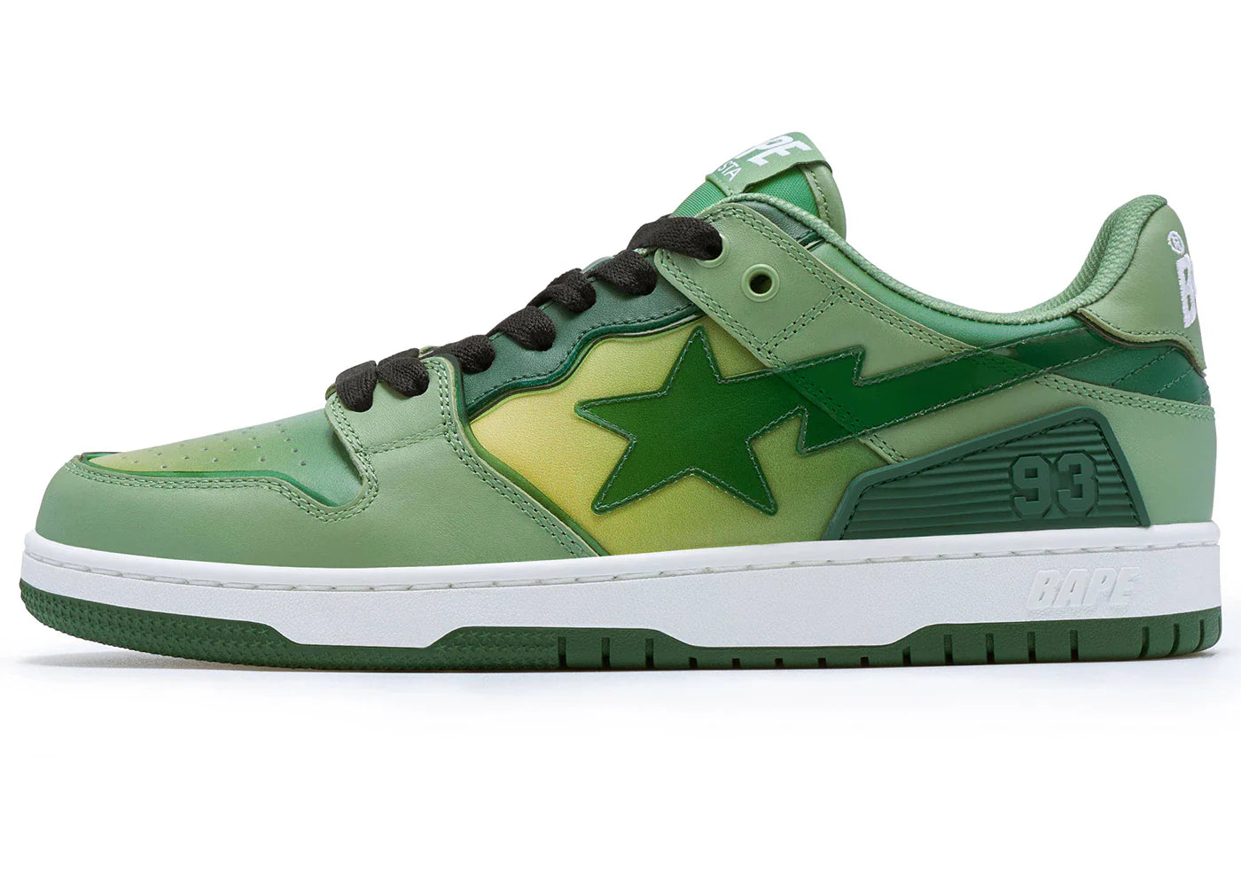 A Bathing Ape Bape SK8 Sta Green Gradation