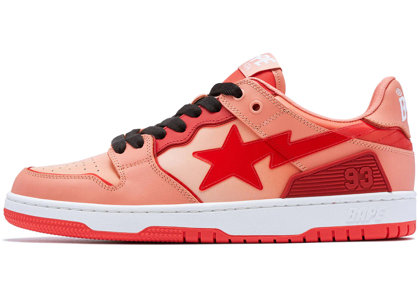 A Bathing Ape Bape SK8 Sta Red Gradation
