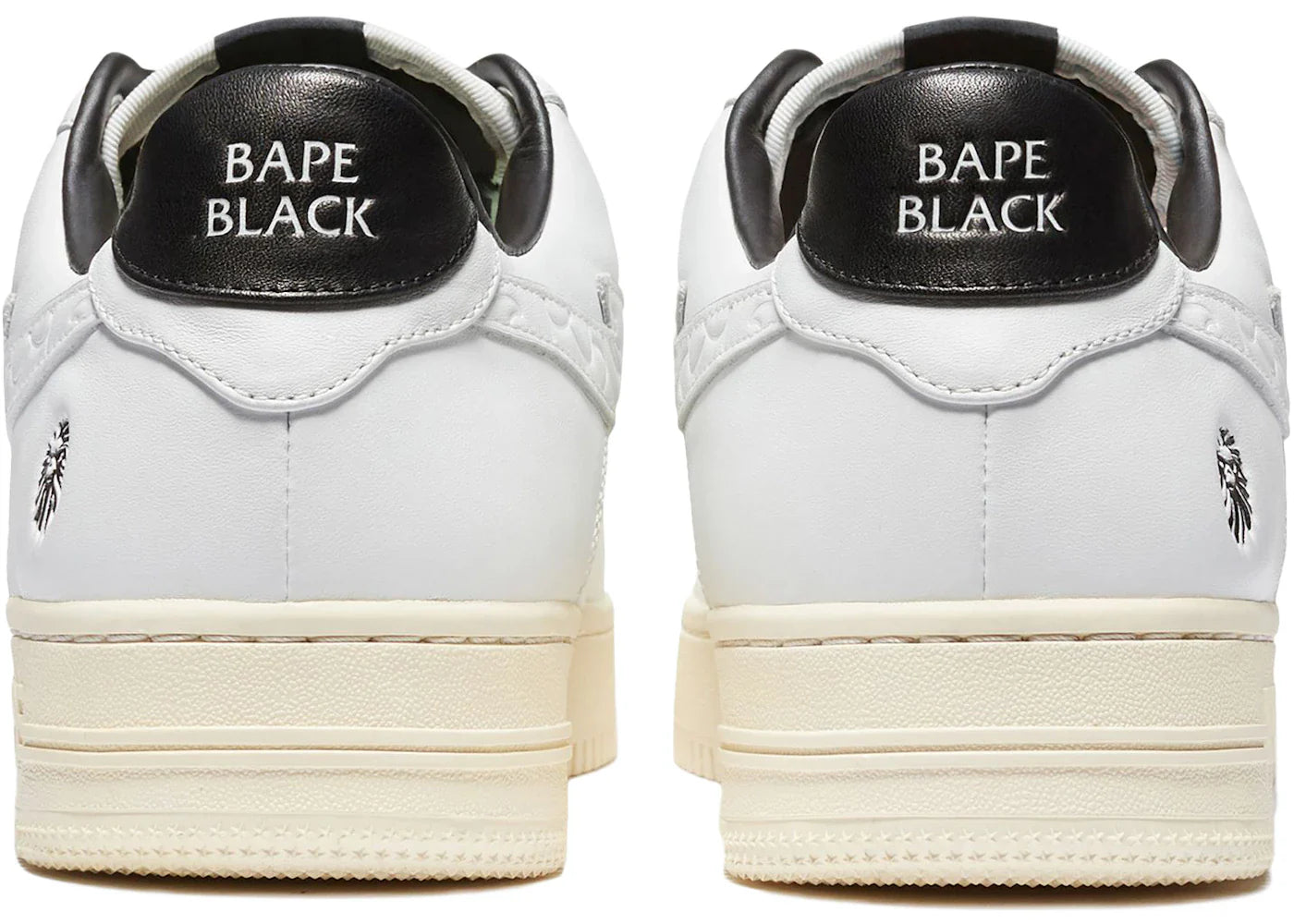 A Bathing Ape Bape Sta Black White Silver