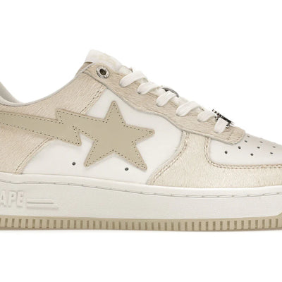 A Bathing Ape Bape Sta Beige Calf Hair