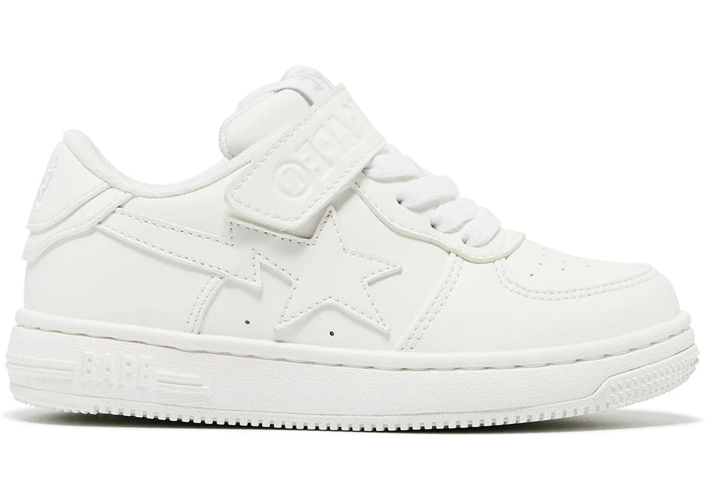 A Bathing Ape Bape Sta Low #1 Triple White (PS)