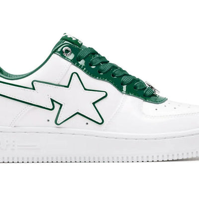 A Bathing Ape Bape Sta Patent Leather White Green