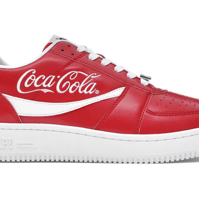 A Bathing Ape Bape Sta Low Coca-Cola Red