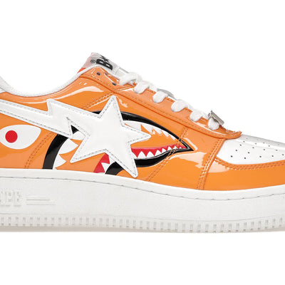 A Bathing Ape Bape Sta Low Color Block Shark Orange