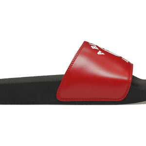 A Bathing Ape College Slide Sandals Red