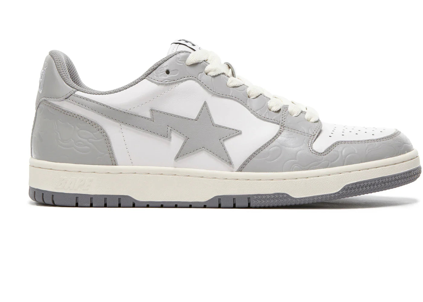A Bathing Ape Court Sta Light Grey Cream