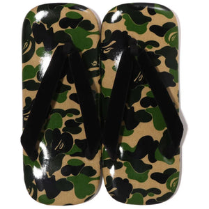 A Bathing Ape Japanese Sandal Green ABC Camo