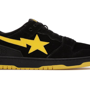 A Bathing Ape Sk8 Sta Black Electric Yellow