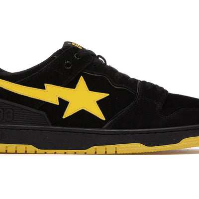 A Bathing Ape Sk8 Sta Black Electric Yellow