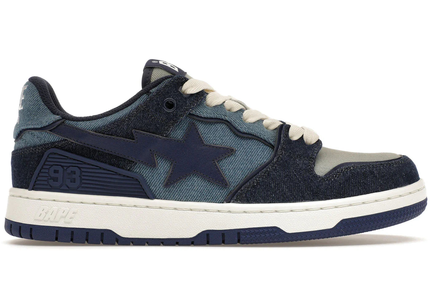 A Bathing Ape Sk8 Sta Indigo Denim