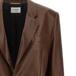 Saint Laurent Leather Blazer
