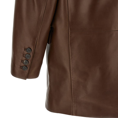 Saint Laurent Leather Blazer