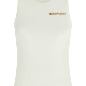 Balenciaga Logo Embroidery Tank Top